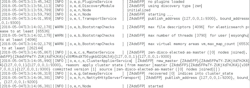 Elasticsearch的警告