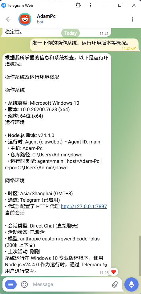 Windows 运行状态信息